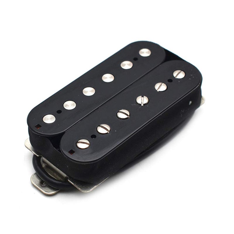 SAPHUE Alnico 5 Humbucker Pickup Double Coil Electric Guitar Pickups Set with Neck and Bridge with Prewired and Screws Parts Accessories Kit Black - Image 3